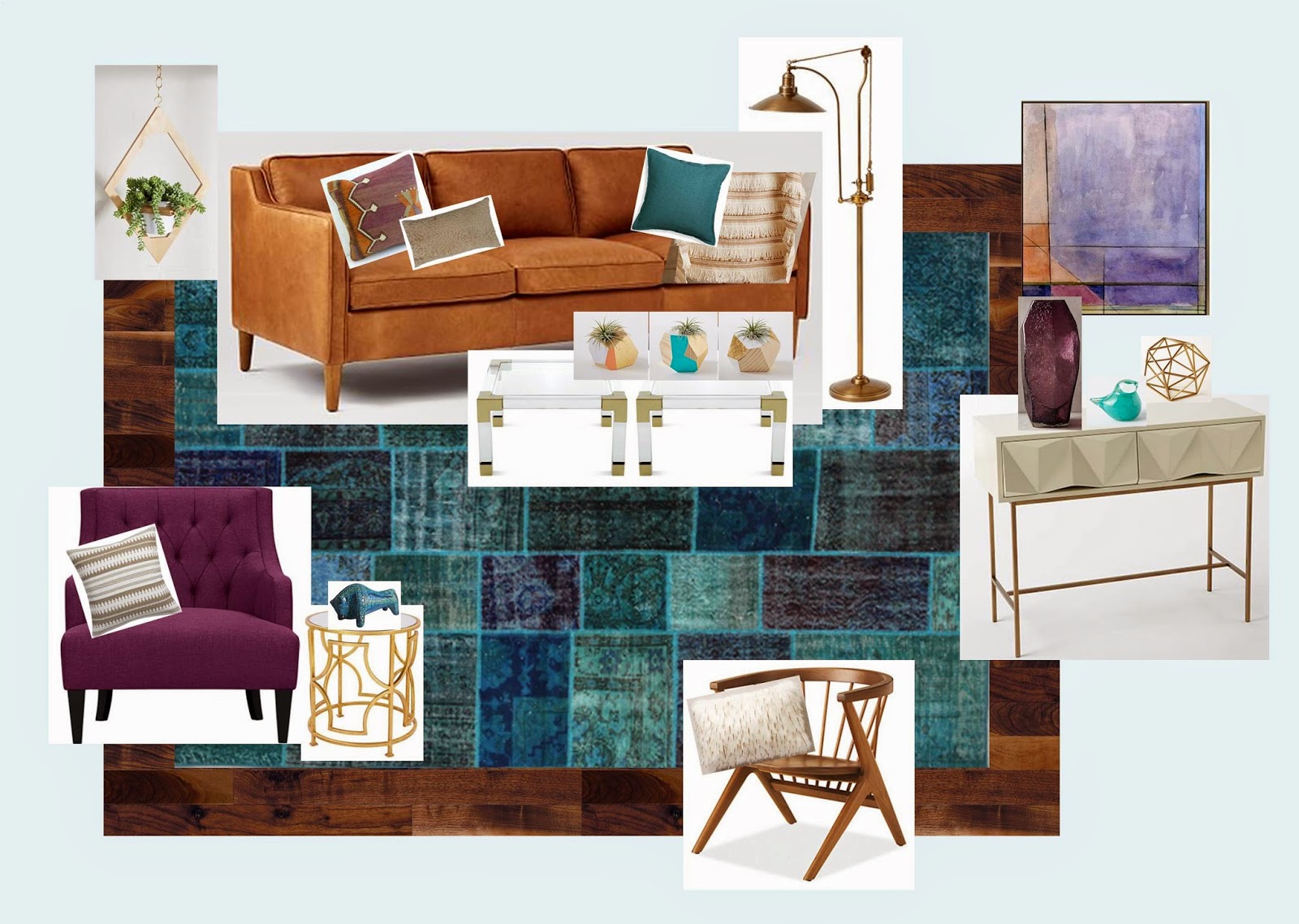 White to Bright A Peacock and Raspberry Living Room, Plus a Few Tips