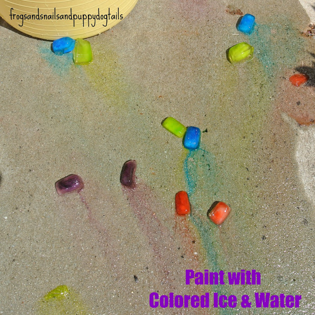 Paint with Water and Colored Ice