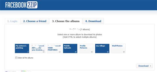 Facebook2Zip