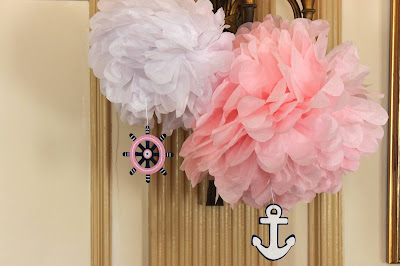 Nautical by Nature: Baby Girl Pink and Navy Shower