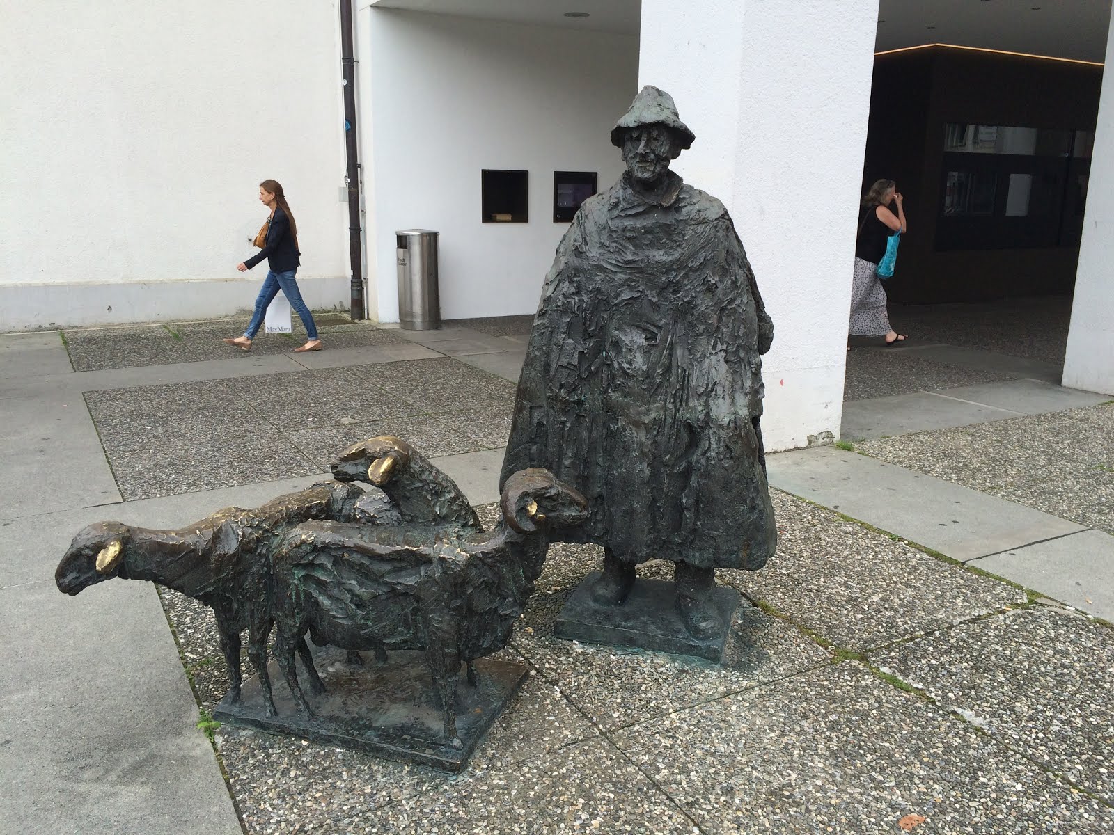 Farmer with sheep in Lucerne