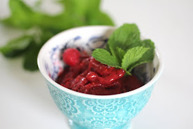 homemade Raspberry and Mint Sorbet Recipe Gelato Icecream