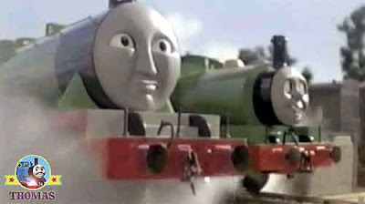 Thomas and friends Percy the small engine and Henry the tank engine and the elephant touring circus