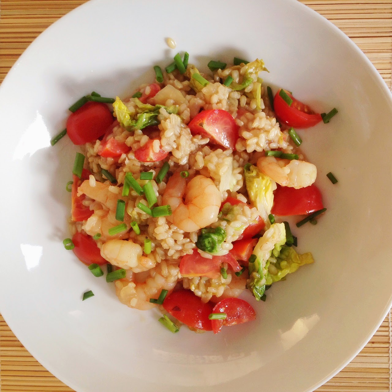 Healthy Living in Heels Summer Shrimp Risotto