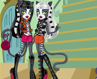 Juego de vestir a las gatas Werecat de Monster High Juego de vestir a las gatas Werecat de Monster High
