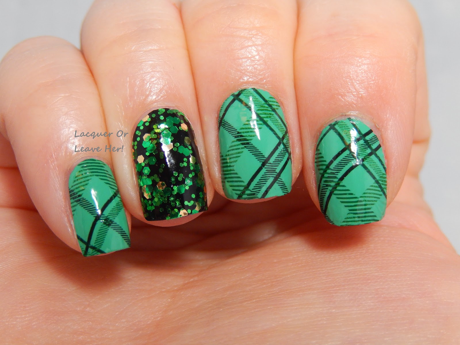 Plaid bling! Plaid bling!