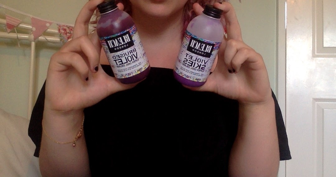 HOLLY HAS HAIR BLEACH LONDON REVIEW Bruised // Violet \\ Skies