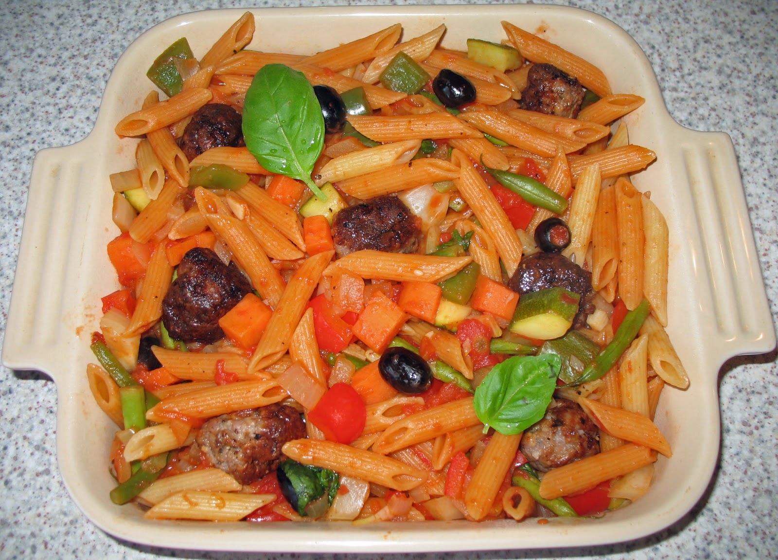 The Happy Housewife Mediterranean Vegetable Pasta Bake