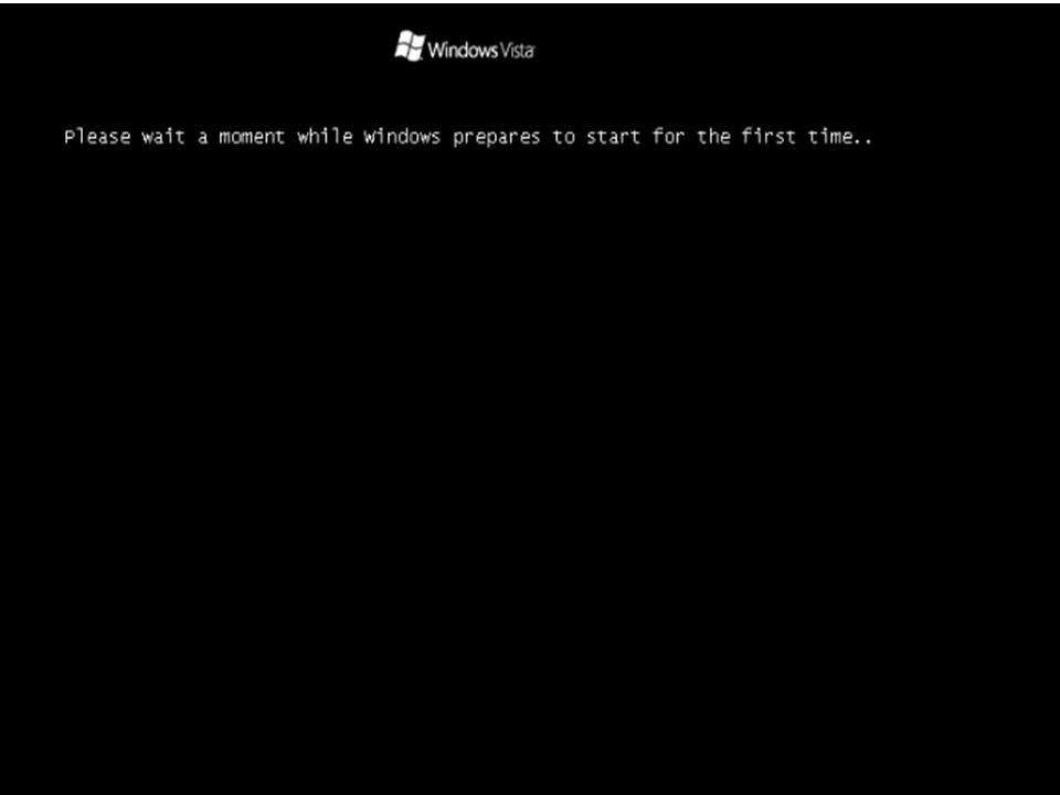 Black Screen Vista