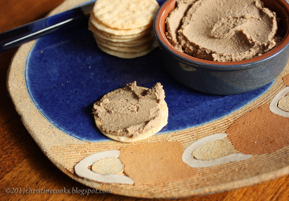 Christine Cooks Recipe for Simple Chicken Liver Pâté Using Crème Fraîche