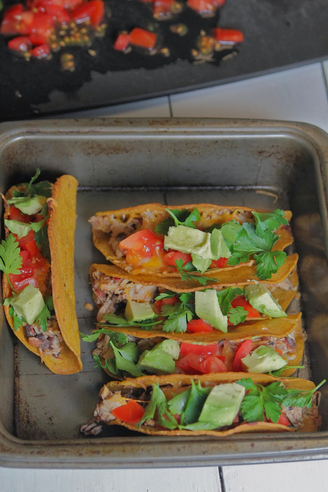 carmen's kitch Chicken and Black Bean Oven Tacos