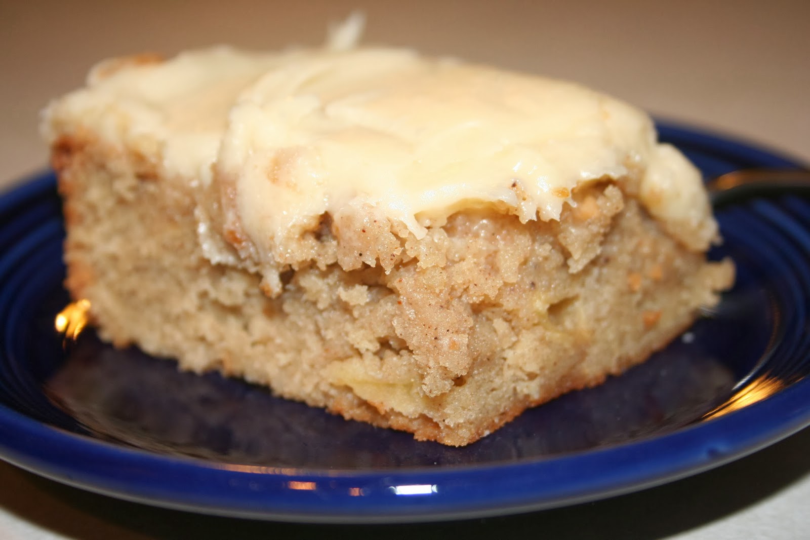 Tricia's Simply Tasteful Recipes Apple Spice Cake (with Maple Cream Cheese Frosting)