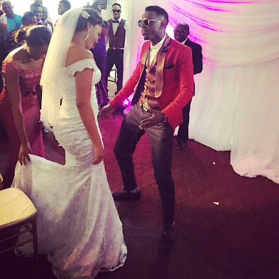 Comedian Akpororo's white wedding photos