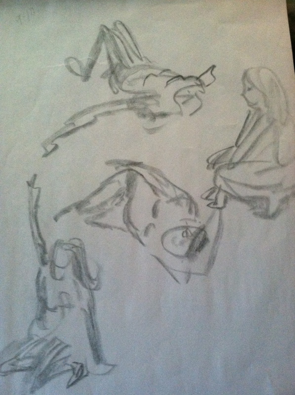 Scribble Gesture Drawing : Education in creativity figure drawing the gesture