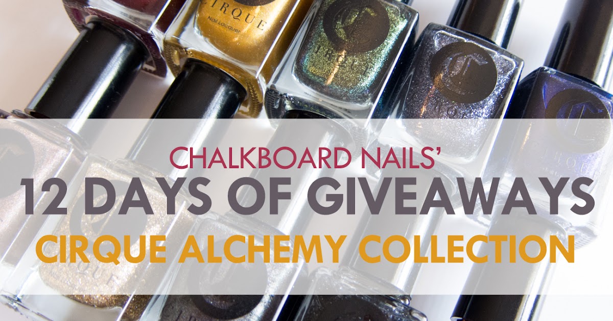 12 Days of Giveaways Day 03 Cirque Alchemy Collection Chalkboard
