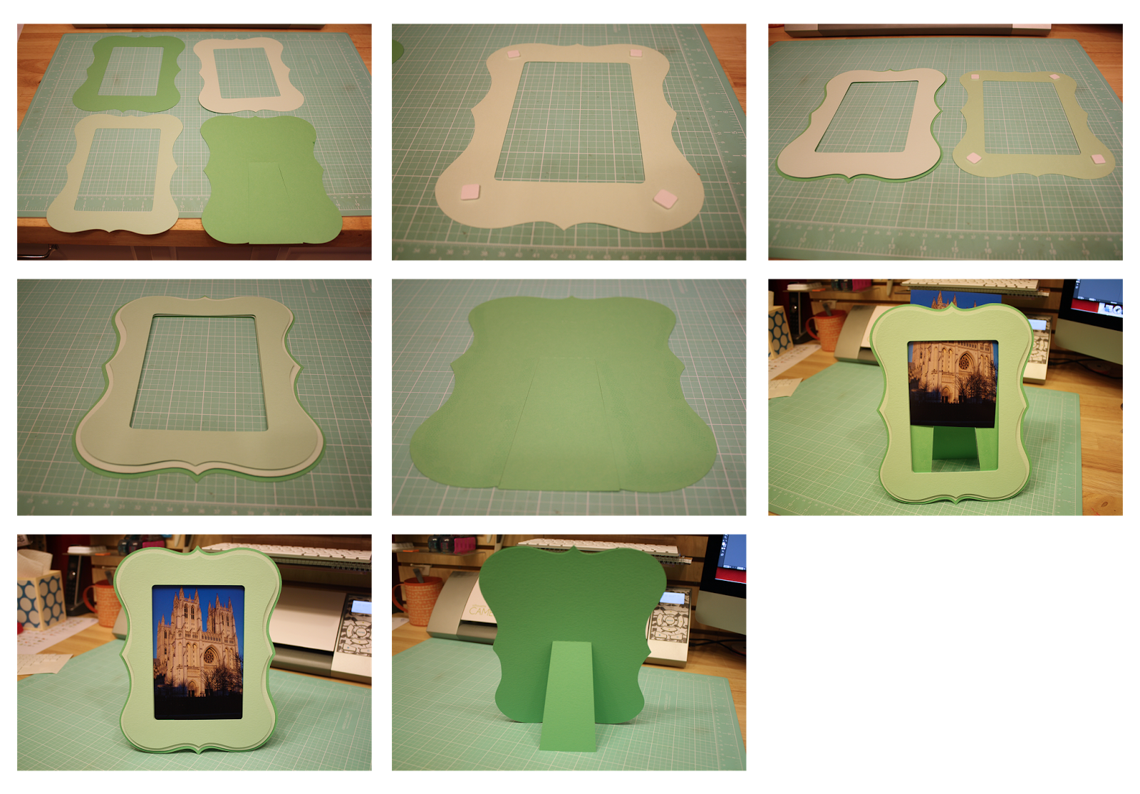 4x6 Standing Frame Bits of Paper