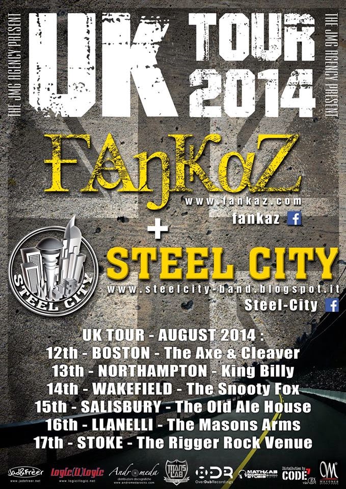 STEEL CITY TOUR IN INGHILTERRA DI SPALLA AI FANKAZ Sadik Underground