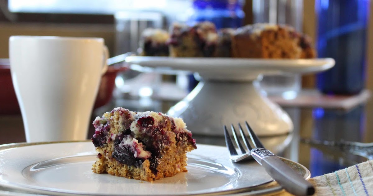 Fat and Happy Blog Recipe Swap Blueberry Applesauce Wacky Cake with