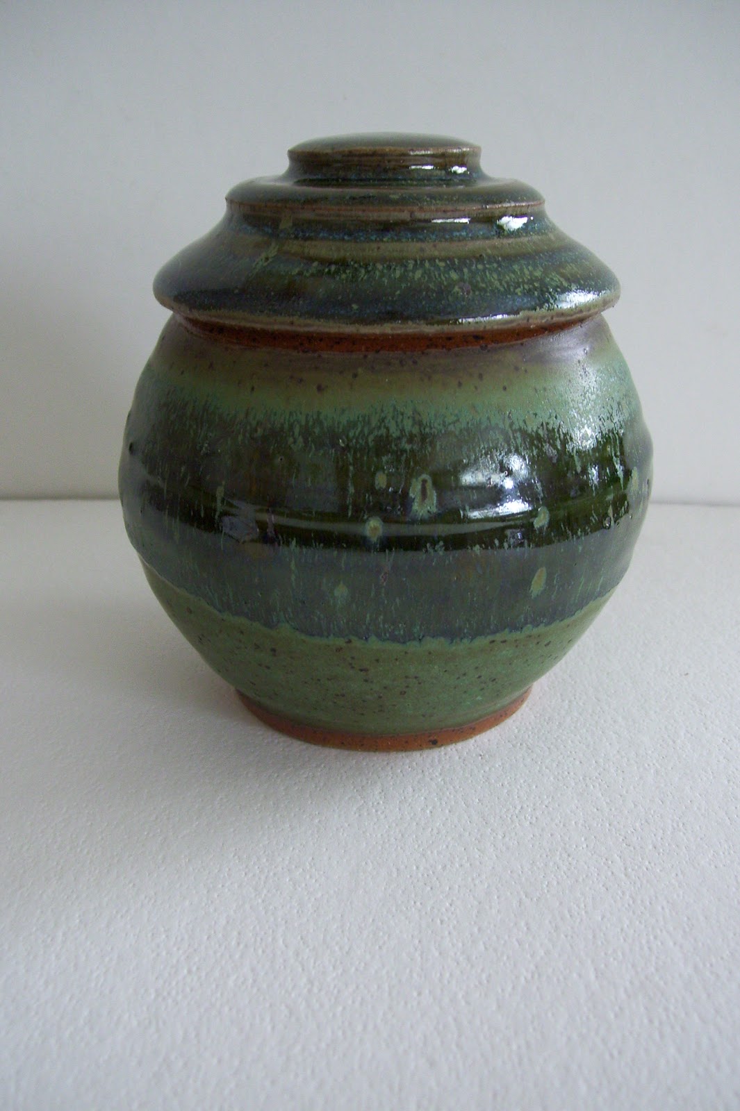 Alchemy of Clay Small green ginger jar