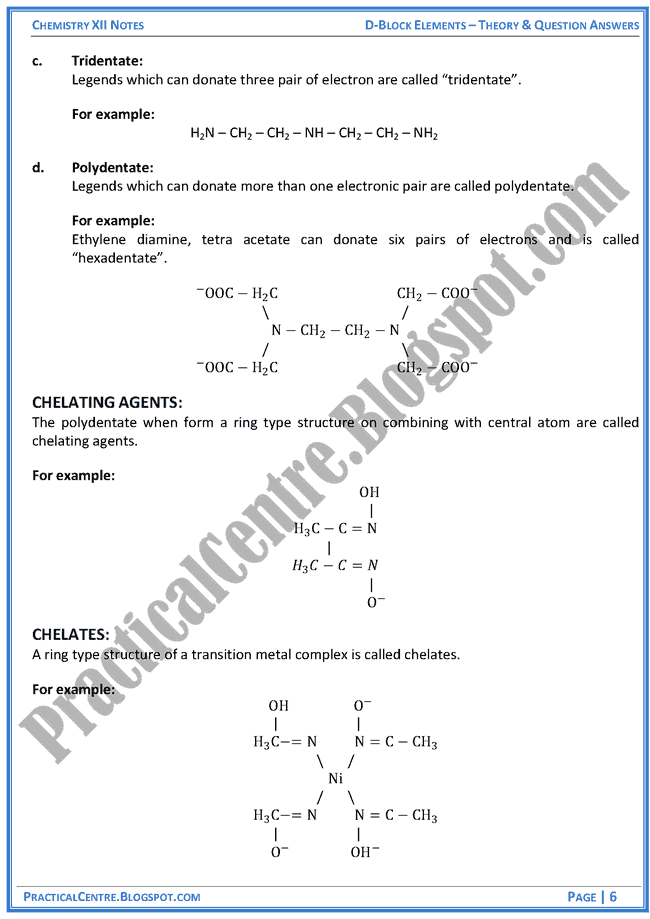 d-block-elements-theory-and-question-answers-chemistry-12th