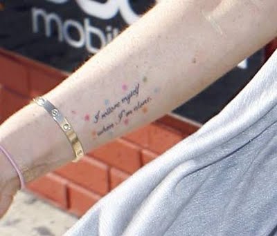 Lindsay Lohans Tattoos
