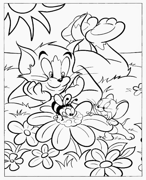 cartoon coloring pages free