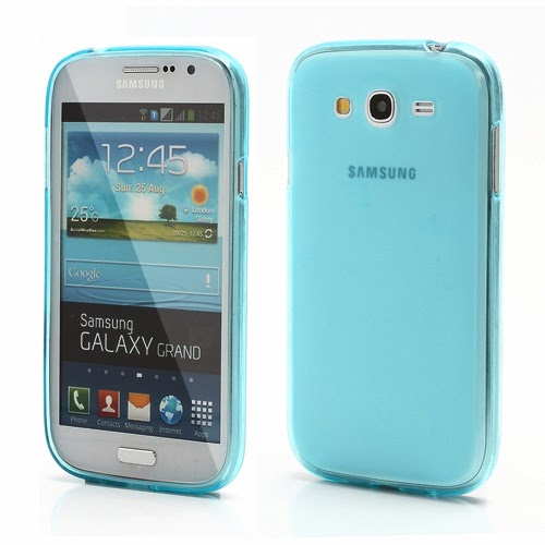 Frosted TPU Jelly Case for Samsung Galaxy Grand I9080 Grand Duos I9082 - Blue Transparent Frosted TPU Jelly Case for Samsung Galaxy Grand I9080 Grand Duos I9082 - Blue Transparent