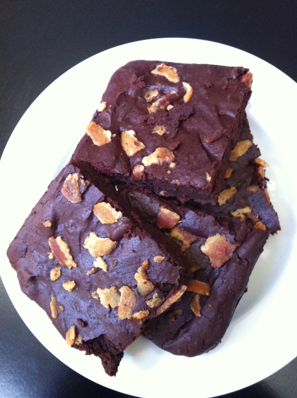 Naked Eats Rxd: Flourless Mocha-Bacon Brownies from 