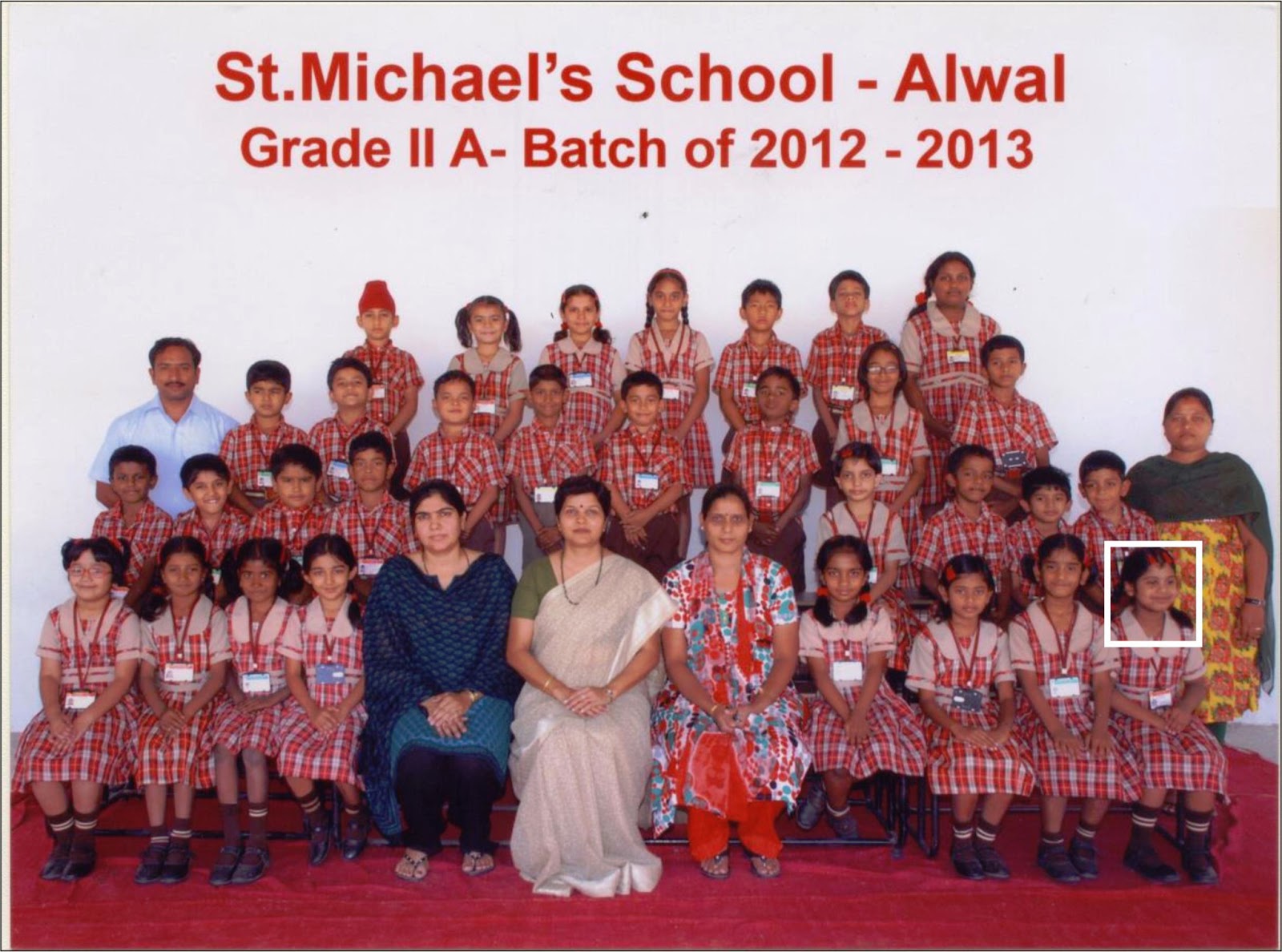 Lakshmi Akhila Kanakapuri Class 2 Photo with all my friends