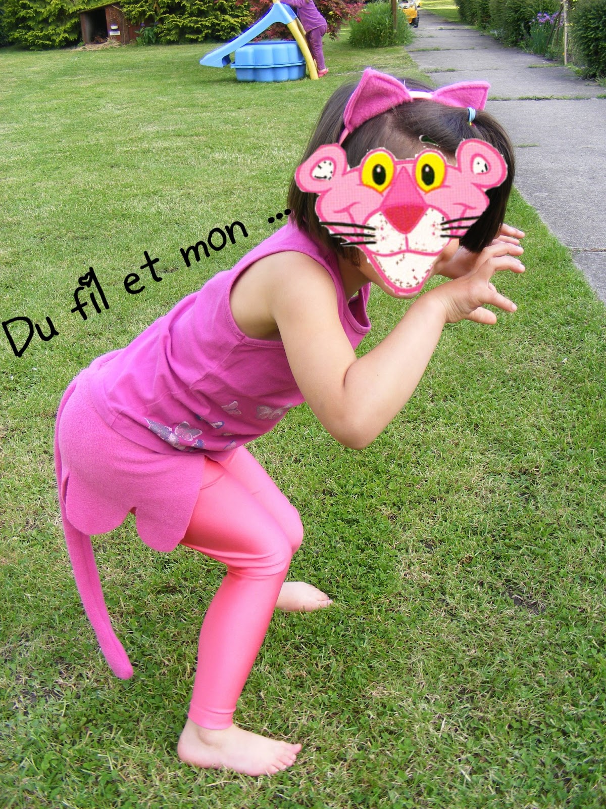 Du fil et mon... Déguisement panthère rose rapide, simple