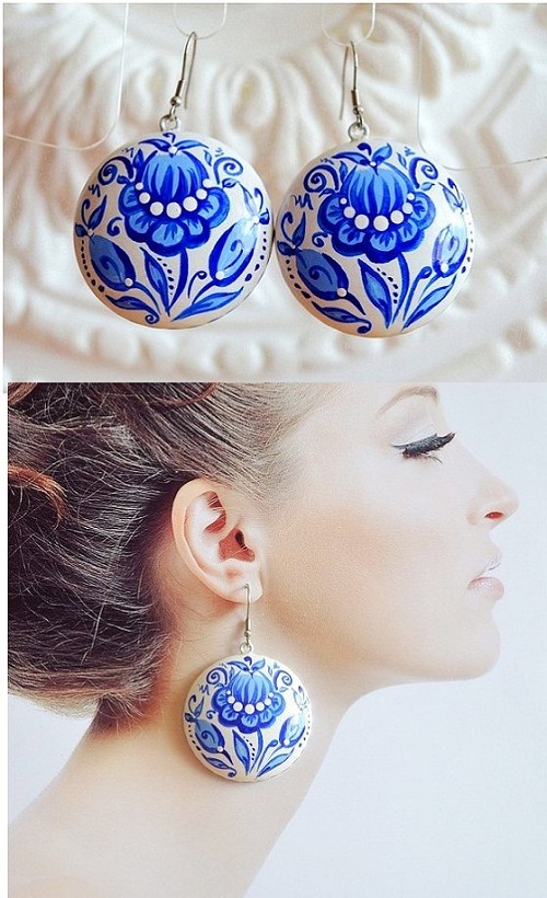 Hand Painted Wood Jewelry by VivaArcenciel The Beading Gem's Journal