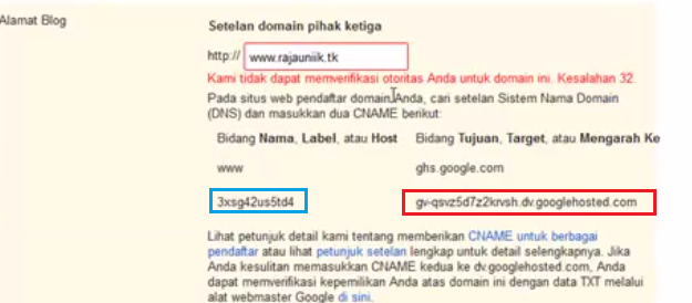 Cara Terbaru Custom Domain Blogger dan Setting DNS Dot TK Cara Terbaru Custom Domain Blogger dan Setting DNS Dot TK