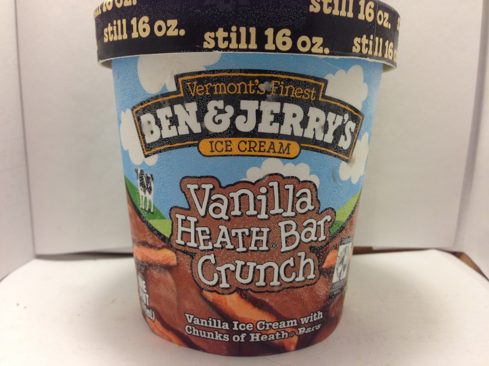 Crazy Food Dude Review Ben & Jerry's Vanilla Heath Bar Crunch Ice Cream