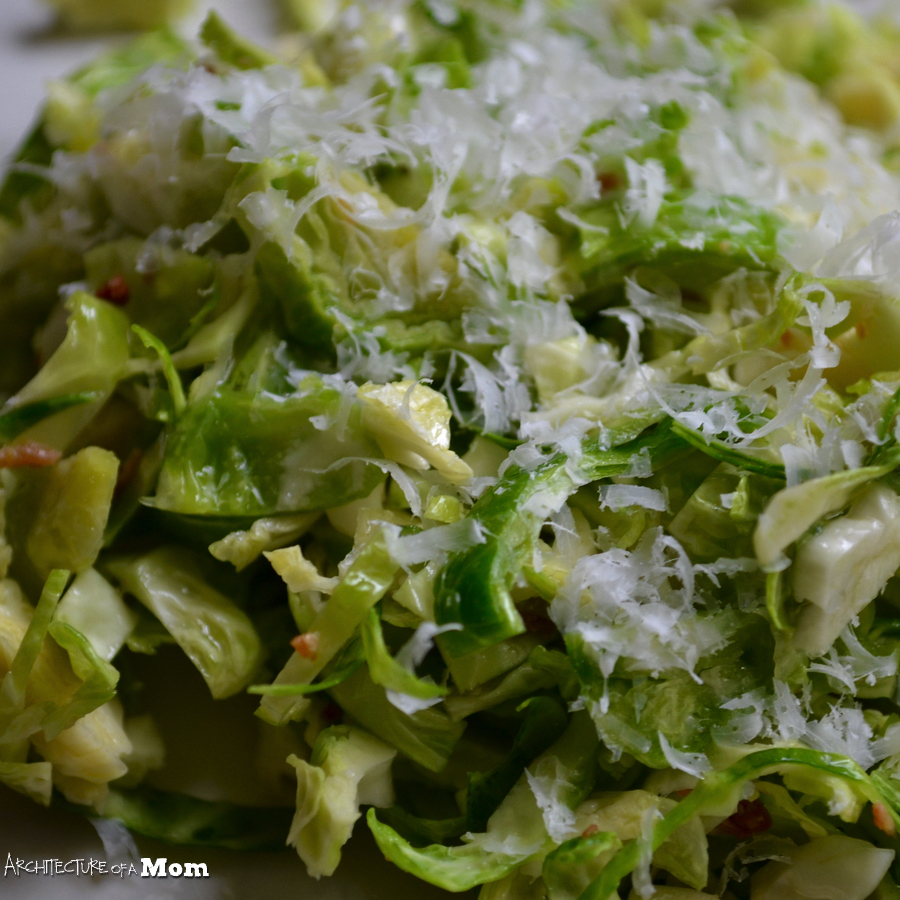 Architecture of a Mom Apple Bacon Brussel Sprout Salad