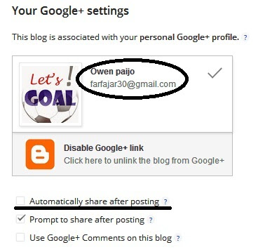Agar Postingan Blog Secara Otomatis Dibagikan ke Google Plus