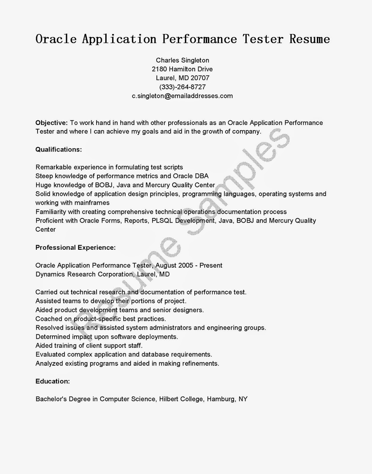 comprehensive resume sample esl application