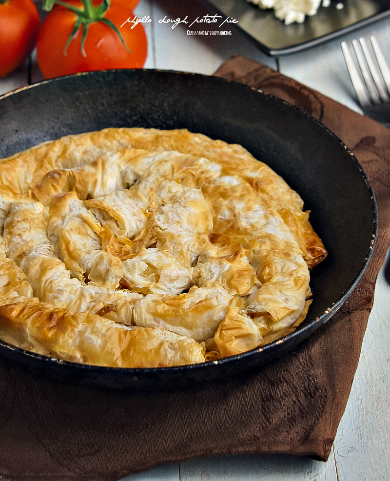 Phyllo dough Potato Pie SANDRA'S EASY COOKING