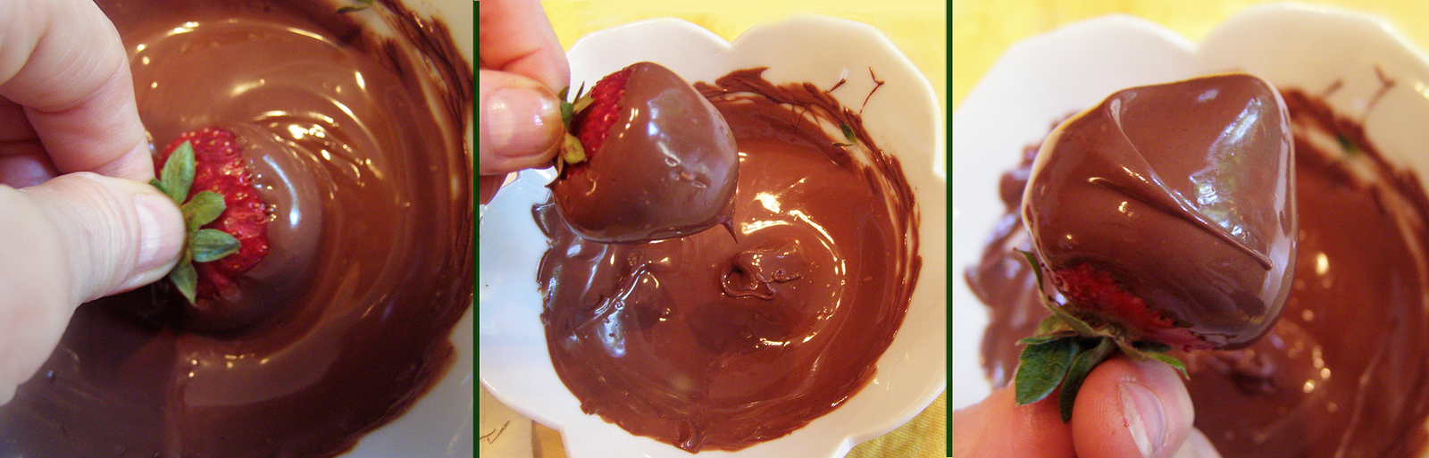 Seasonal Eating Chocolate Dipped Strawberries for Four