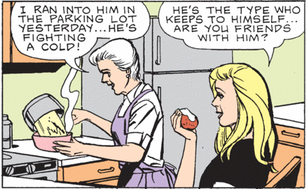 Who is feeding Toby that apple?
