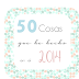 50 cosas que he hecho en el 2014