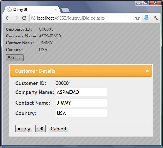 free asp net source code tutorial how to show modal dialog box asp form