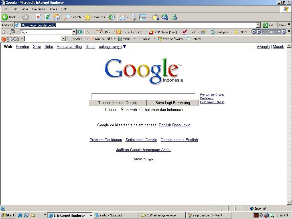 Halaman Google