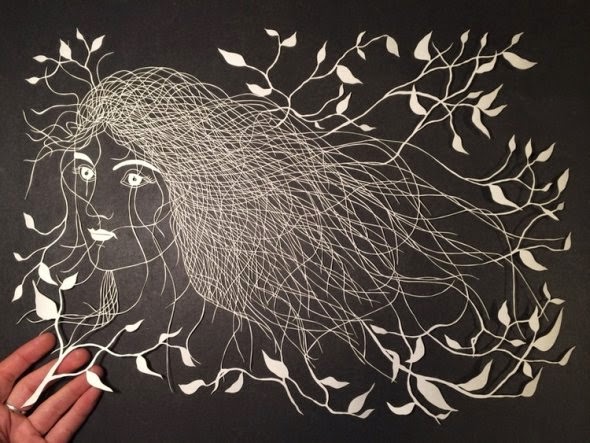 As incríveis ilustrações feitas com papel recortado de Maude White Maude White arte de papel figuras recortadas vazadas