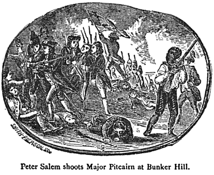 Peter Salem Shoots Major Pitcairn at Bunker Hill