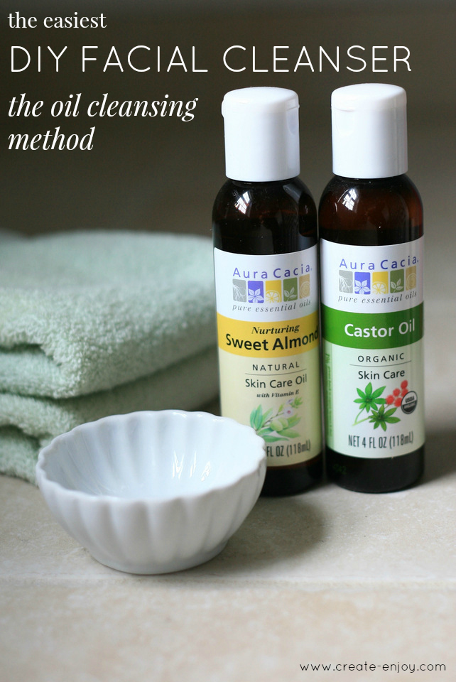 The easiest DIY facial cleanser ever the oil cleansing method in