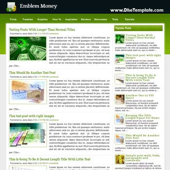 Emblem Money blogger template