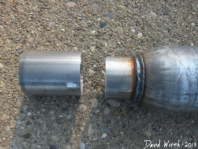 fit resonator pipe size, weld