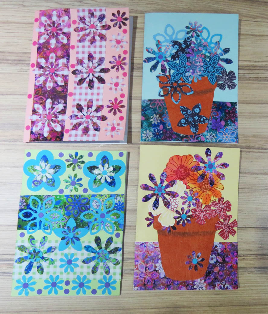 artycraftythings Greetings card designs, using rubber stamping