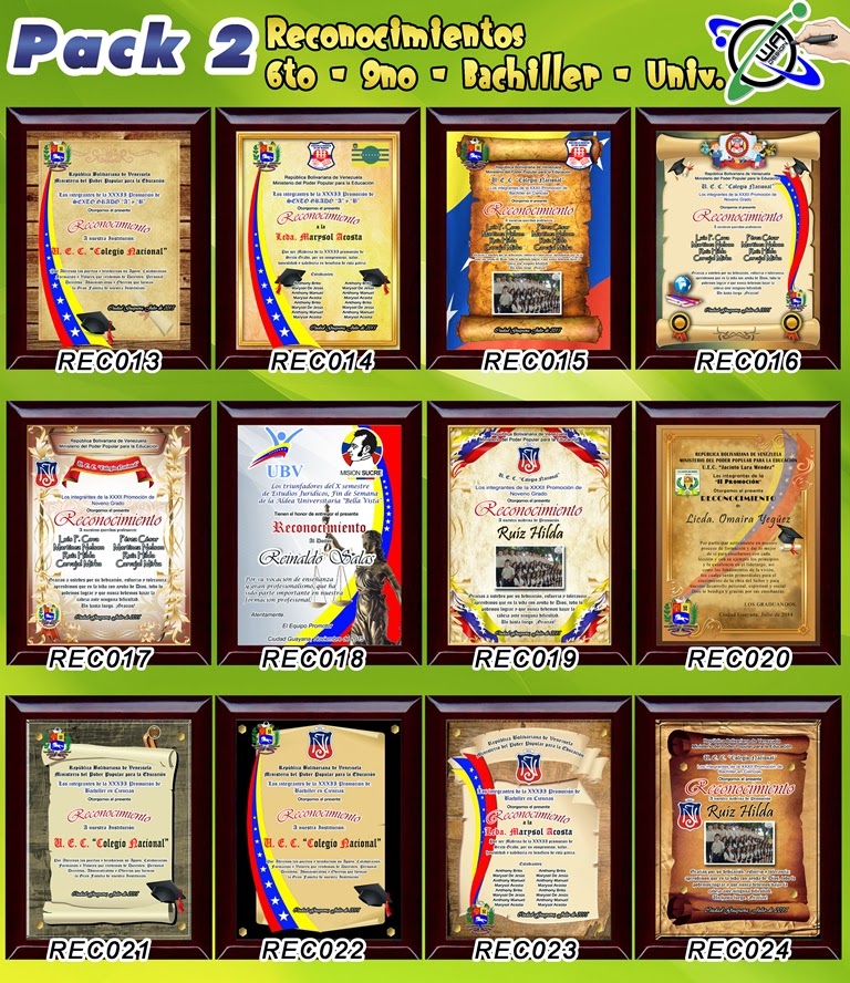 formatos para reconocimientos editables