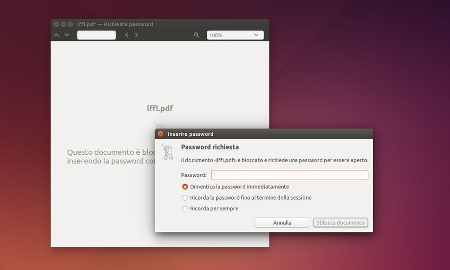 PDF protetto da password